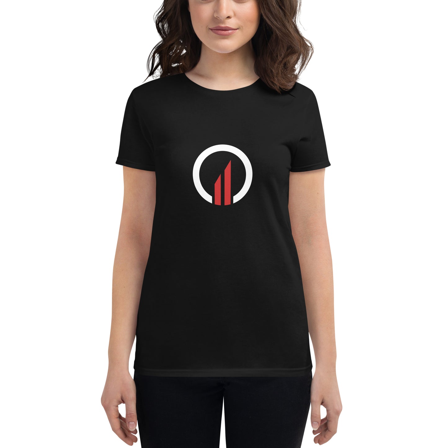 Optimizer Premium Fashion Fit Tee - Front Emblem/Back Logo (Women)