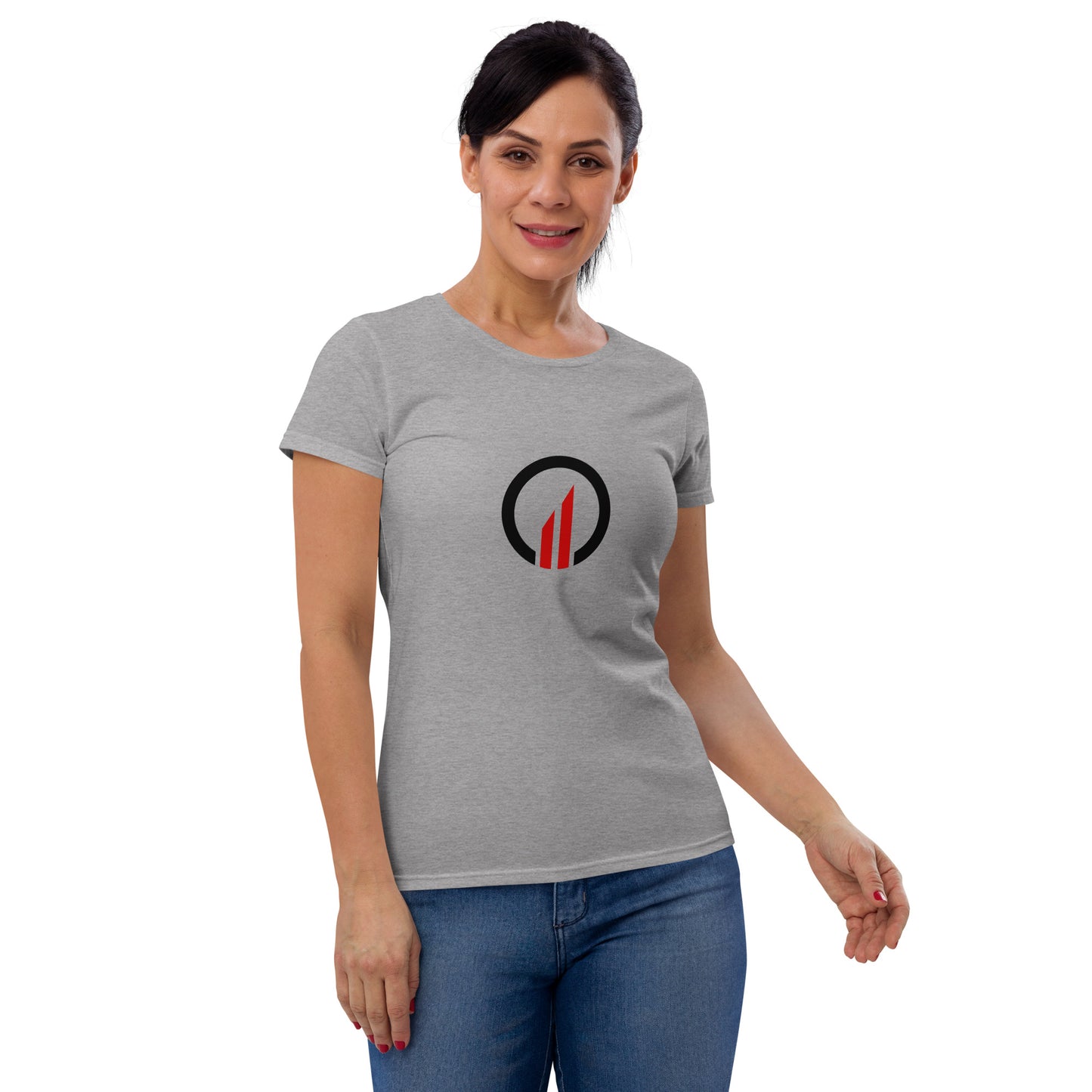 Optimizer Premium Fashion Fit Tee - Front Emblem/Back Logo (Women)