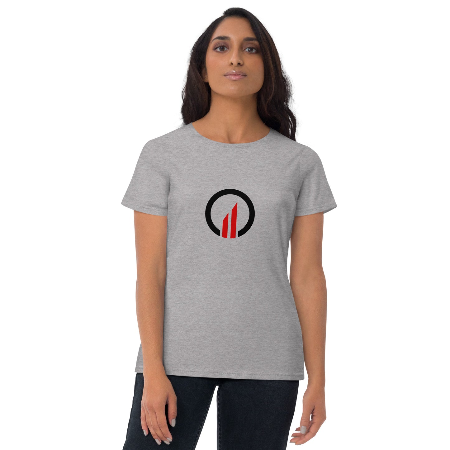 Optimizer Premium Fashion Fit Tee - Front Emblem/Back Logo (Women)