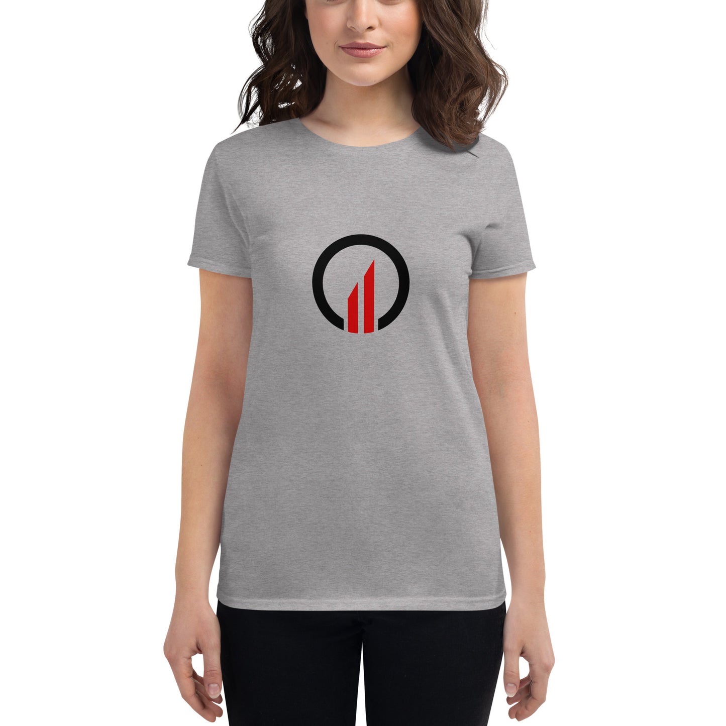 Optimizer Premium Fashion Fit Tee - Front Emblem/Back Logo (Women)