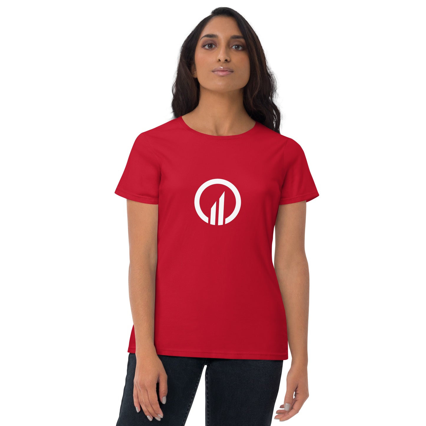 Optimizer Premium Fashion Fit Tee - Front Emblem/Back Logo (Women)