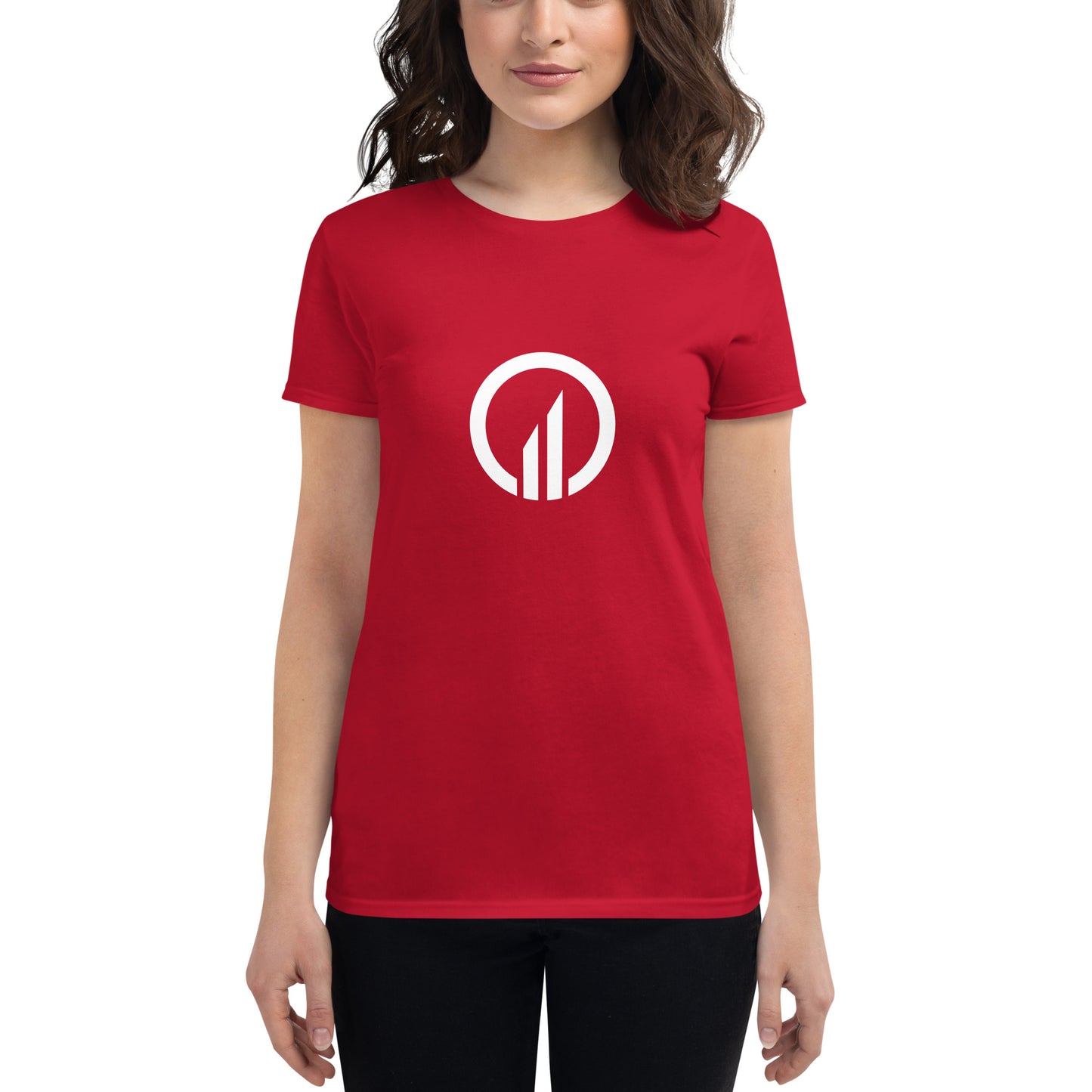 Optimizer Premium Fashion Fit Tee - Front Emblem/Back Logo (Women)