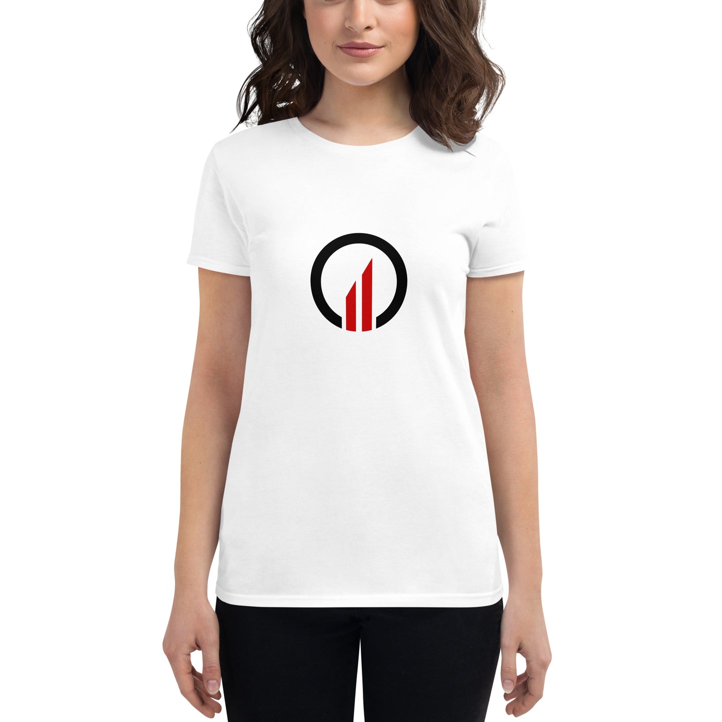 Optimizer Premium Fashion Fit Tee - Front Emblem/Back Logo (Women)